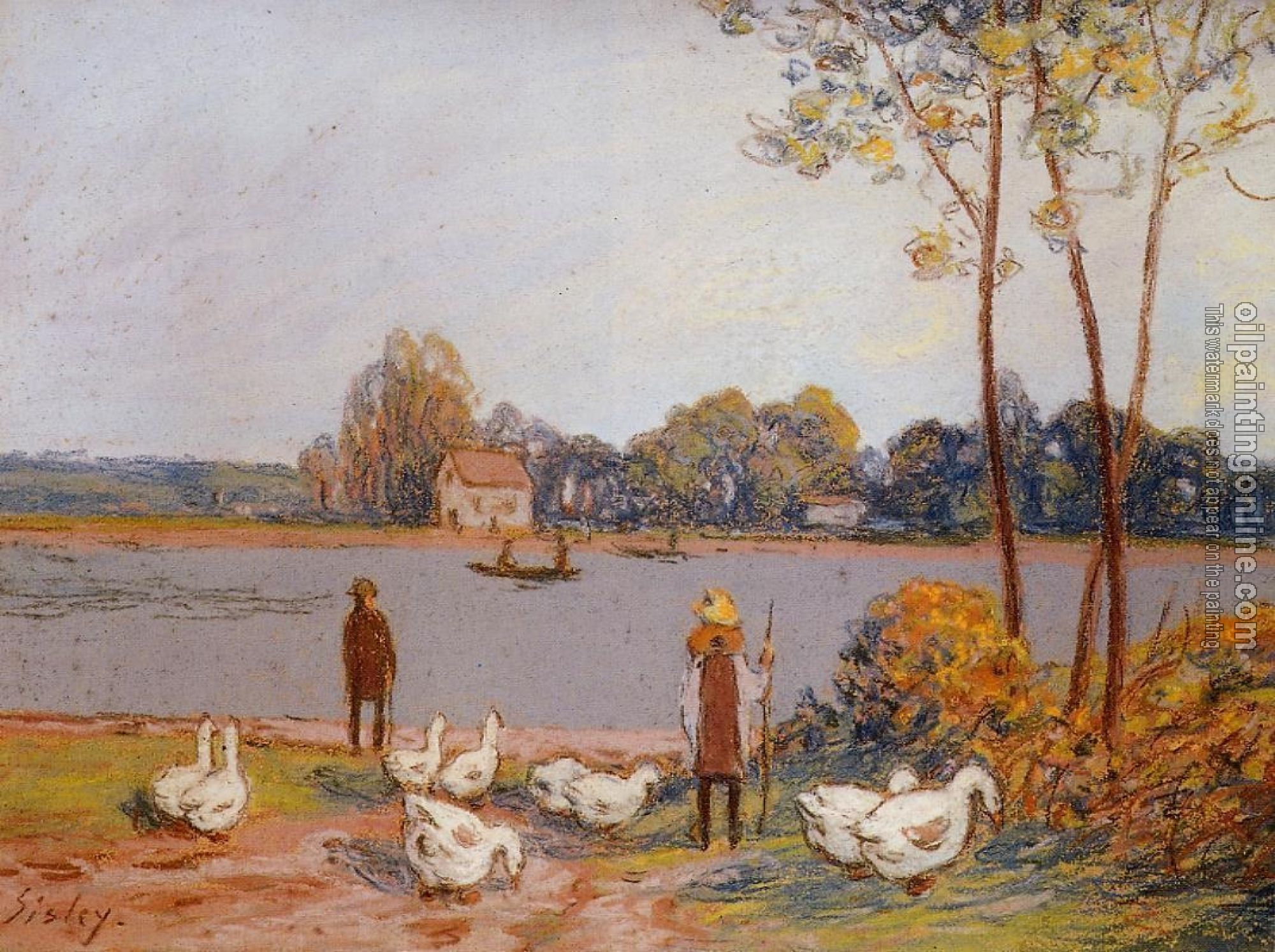 Sisley, Alfred - By the River Loing
